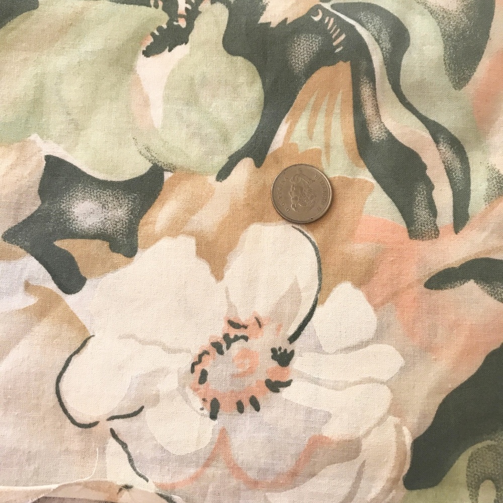 100% COTTON FLORAL FABRIC